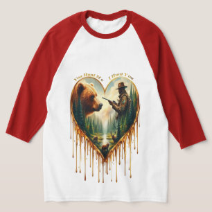 Camiseta Relação entre Hunter Grizzly Bear e Deer