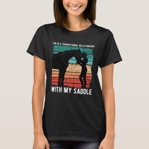 Camiseta Relacionamento Transitório Com Equitação De Sela H