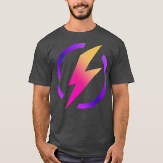 Camiseta Relâmpago de cores vívidas