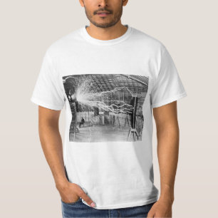 Camiseta Relâmpago de Tesla