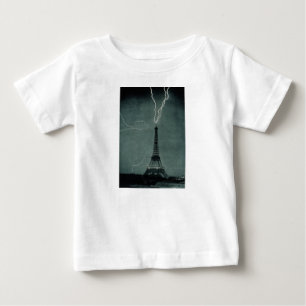 Camiseta Relâmpago impressionante na Torre Eiffel