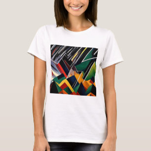 Camiseta Relâmpago sobre Picos de Montanha