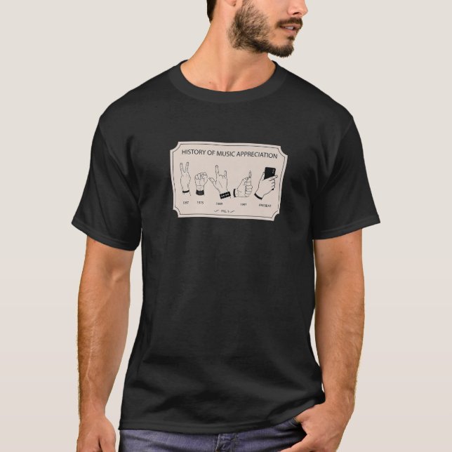 Camiseta Relato De Apreciação De Música Inspirada Na Histór (Frente)