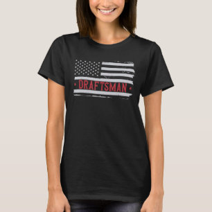 Camiseta Relator Patriótico EUA Bandeira do Arco Técnico de