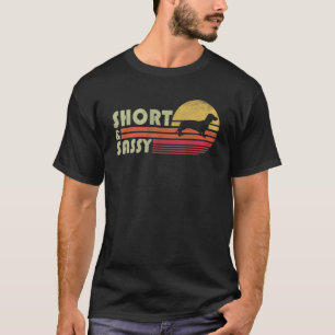 Camiseta Relatório Dachshund Wiener Weiner Doxie, Curto E S