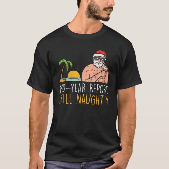 Camiseta Relatório de Ano de médio Ainda Papais noeis Malva (Frente)