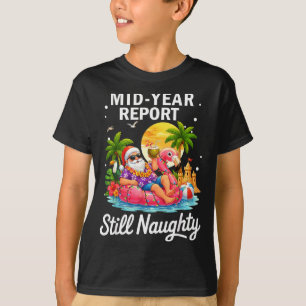 Camiseta relatório de meio do ano travesso papai noel engra