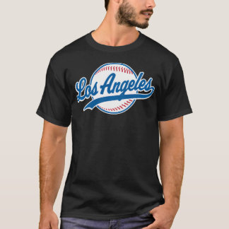Camiseta Relatório de Throwback de Baseball La Tee em Los A