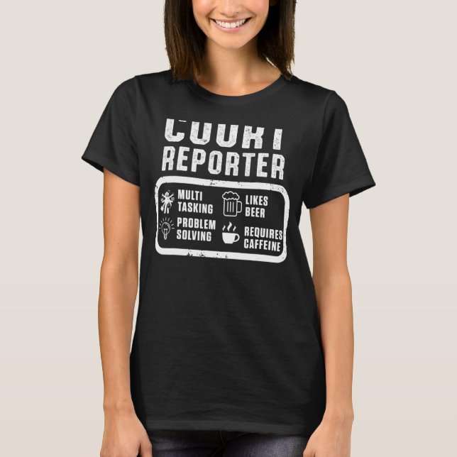 Camiseta Relatório de Tribunal de Contas sobre o Problema d (Frente)