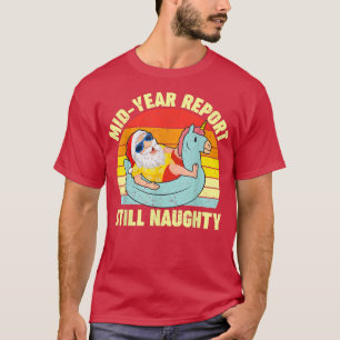 Camiseta Relatório do ano de Médio dos Papais noeis retrorr