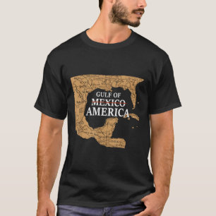 Camiseta Relatório Do Mapa Do Golfo Dos Estados Unidos Da A