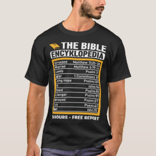 Camiseta Relatório Gratuito da Bíblia Encyklopedia 24 Horas