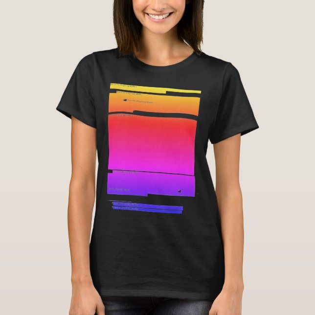 Camiseta Relatório redigido Chillwave de Mueller estético (Frente)