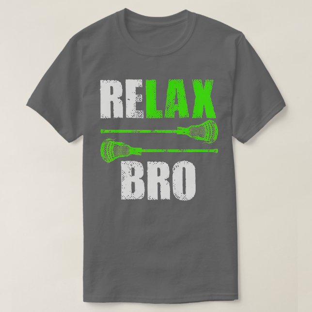 Camiseta Relax Bro Lacrosse Sports Team Game (2) (Frente do Design)