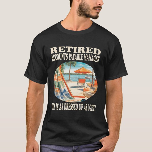 Camiseta Relaxação de Ager de Contas a Pagar Aposentadas (Frente)