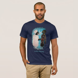 Camiseta Relaxada dos Homens Iniciais