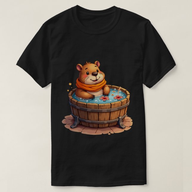 Camiseta Relaxamento em Banheira de Hidromassagem com Capiv (Frente do Design)