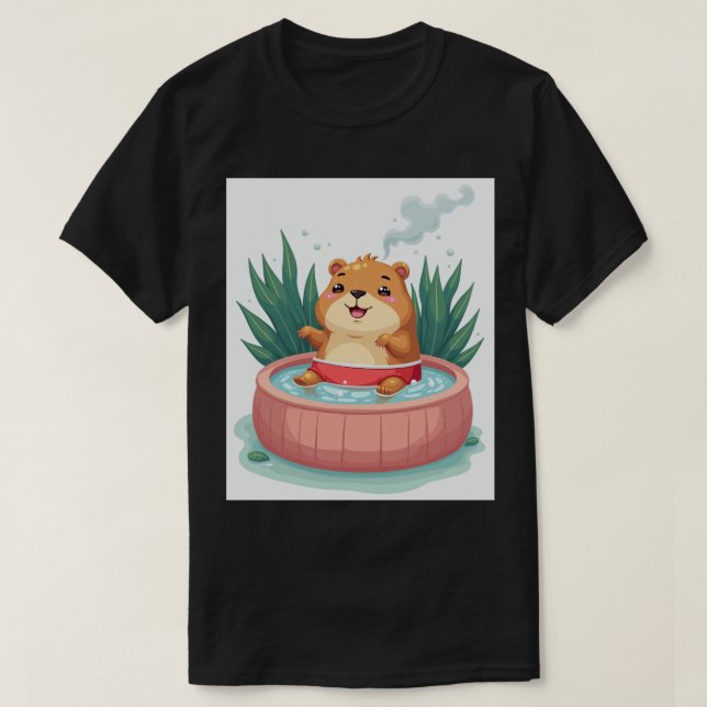 Camiseta Relaxamento em Banheira de Hidromassagem com Capiv (Frente do Design)