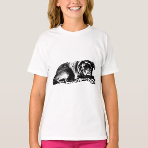 Camiseta Relaxamento Gráfico, Estilo Diário