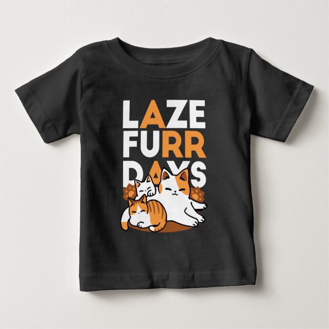 Camiseta Relaxando a Arte de Gato - 'Dias de Furo de Lázaro (Frente)