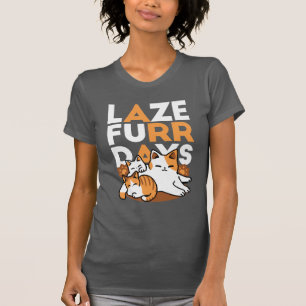 Camiseta Relaxando a Arte de Gato - 'Dias de Furo de Lázaro