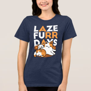 Camiseta Relaxando a Arte de Gato - 'Dias de Furo de Lázaro