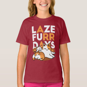 Camiseta Relaxando a Arte de Gato - 'Dias de Furo de Lázaro