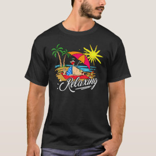 Camiseta Relaxando A Praia De Verão De Sol Seja Mais Calmo