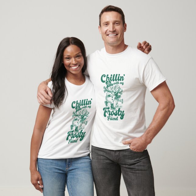 Camiseta Relaxando Com Meu Amigo Gelado - Natal (Unissex)