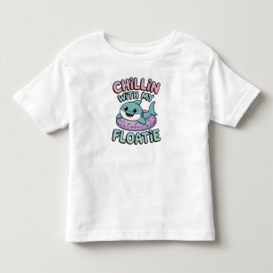 Camiseta Relaxando com Meu Boia Bebê Tubarão