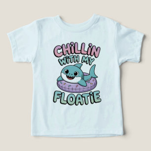 Camiseta Relaxando com Meu Boia Bebê Tubarão