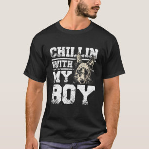 Camiseta relaxando com meu german shepherd