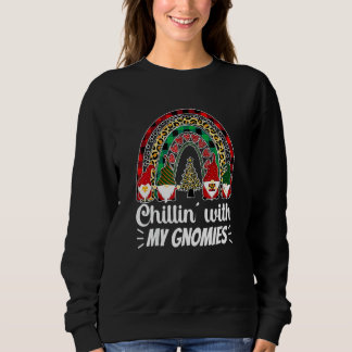 Camiseta Relaxando Com Meu Gnomie Fofa Rena Búfala Xadrez