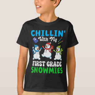 Camiseta Relaxando Com Meus Amigos de Primeiro Ano no Inver