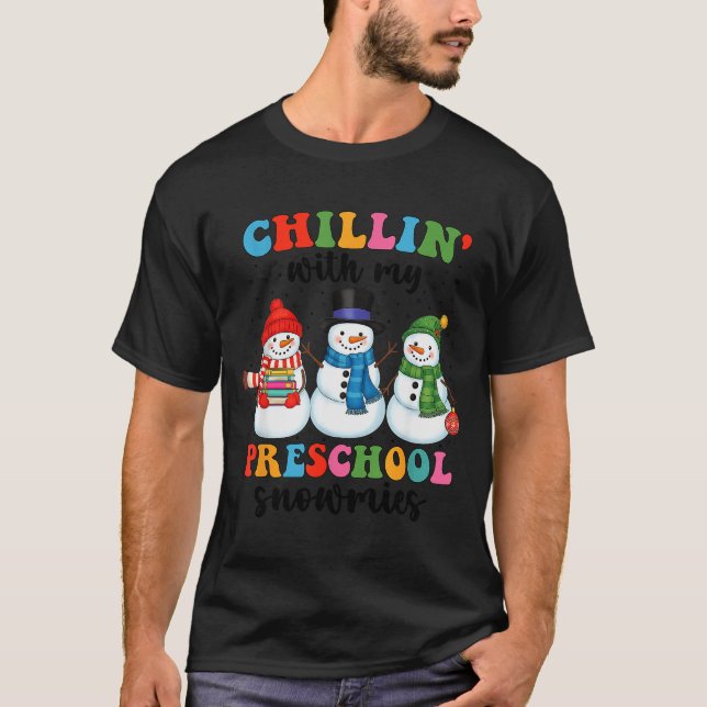 Camiseta Relaxando Com Meus Amiguinhos de Pré-Escola no Nat (Frente)