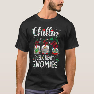 Camiseta Relaxando Com Meus Gnomos Enfermeiros De Saúde Púb