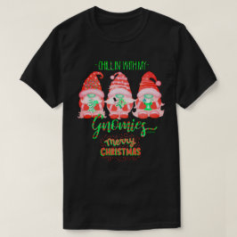 Camiseta RELAXANDO COM MEUS GNOMOS natal engraçado