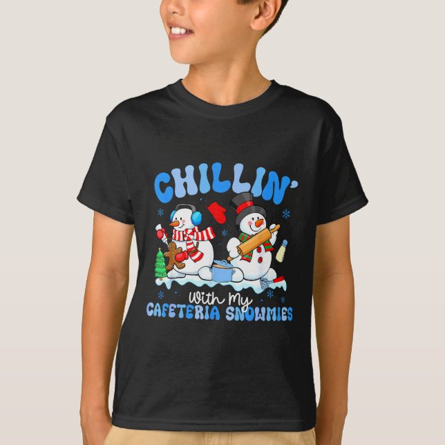 Camiseta Relaxando Com Minha Senhora do Almoço Snowmies da  (Frente)
