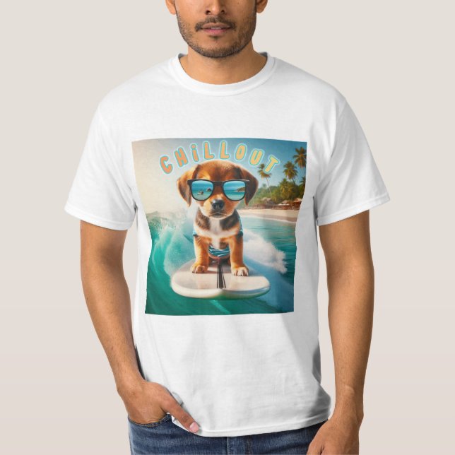 Camiseta relaxar cão (Frente)