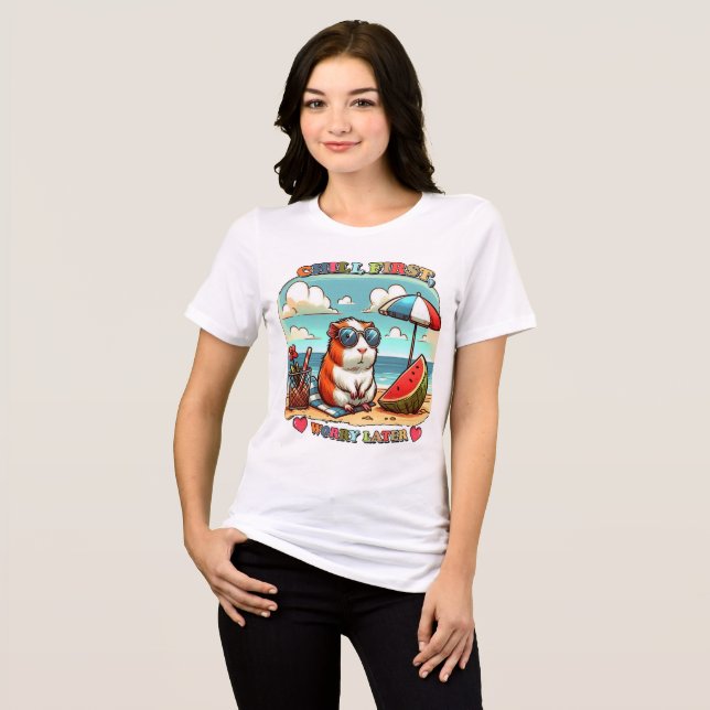 Camiseta Relaxar Capivara (Frente Completa)