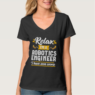 Camiseta Relaxar Engenheiro Robótico Mecânico Ciência Tecno