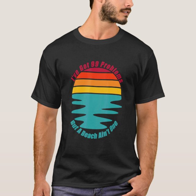 Camiseta Relaxe A Férias Na Praia, Surf Sun E (Frente)