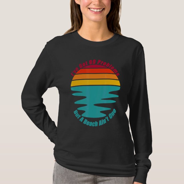 Camiseta Relaxe A Férias Na Praia, Surf Sun E (Frente)