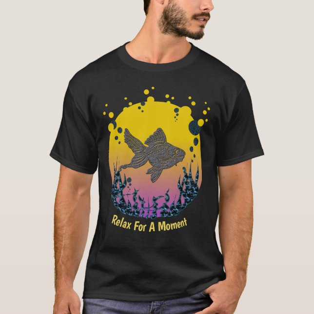 Camiseta Relaxe A Sua Mente Sob O Mar (Frente)