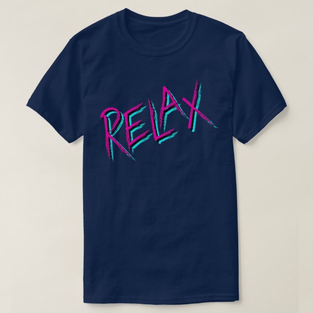 Camiseta Relaxe a tipografia inspiradora (Frente do Design)