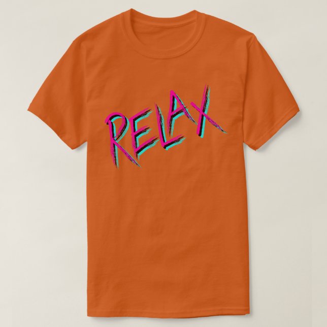 Camiseta Relaxe a tipografia inspiradora (Frente do Design)