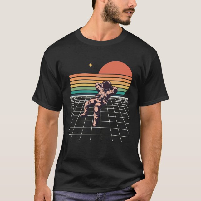 Camiseta Relaxe Como um Astronauta Demora para Soar (Frente)