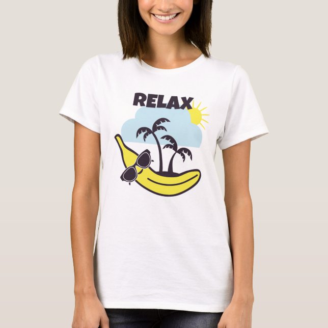 Camiseta Relaxe da banana (Frente)