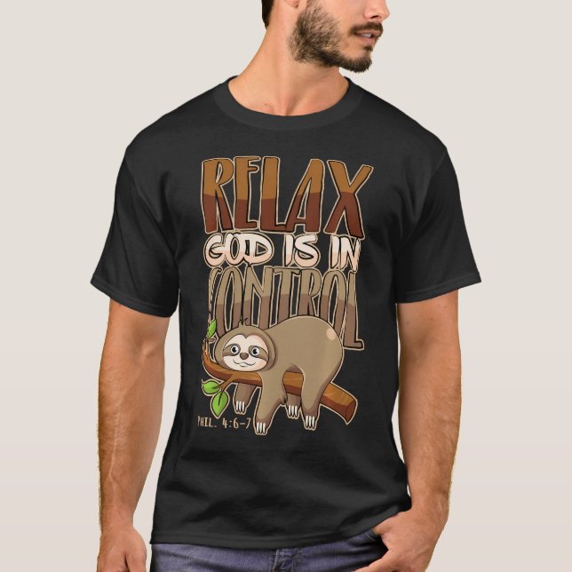 Camiseta Relaxe, Deus Tem Tudo Sob Controle (Frente)