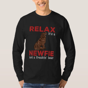Camiseta Relaxe é um novo   Cachorro-legítimo da Terra Nova